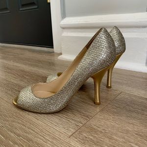 Silver and Gold heels